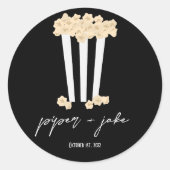 Filmnoir - zwart - paren MultiUse Favor Sticker (Voorkant)