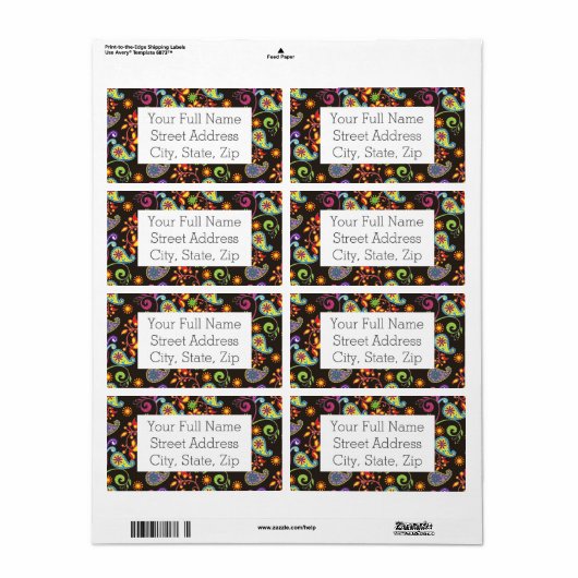 Filmontwerp Etiket (Full Sheet)