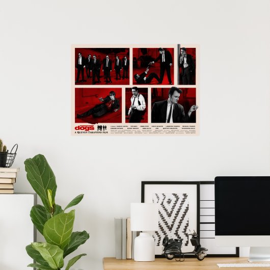 Filmontwerp reservoir Dogs Poster (Thuiskantoor)