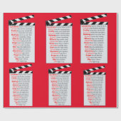 Filmontwikkelaar zet het op een nieuw filmidee cadeaupapier (Vlak)