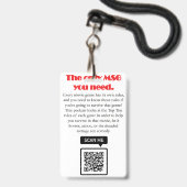 Filmoverlevingsgids Lanyard Badge (Achterkant met lanyard)