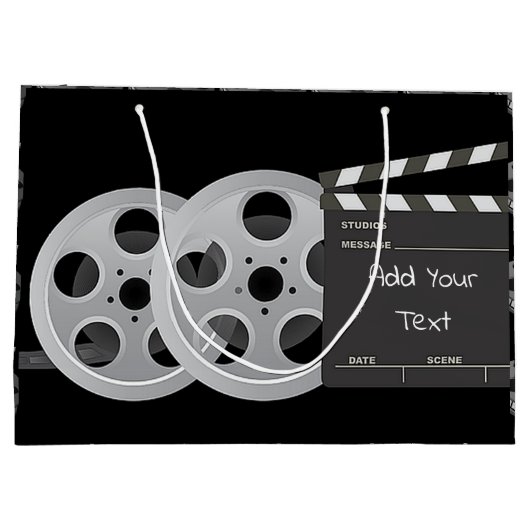 Filmpaling, Clapperboard Large Clapperboard Bag Groot Cadeauzakje (Achterkant)