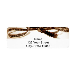 Filmpaling in Sepia Tones Achtergrond Etiket