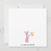 Filmpartij Giraffe Birthday Kaart (Achterkant)