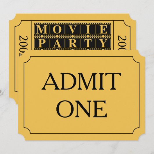 Filmpartij Kaart (Voorkant / Achterkant)