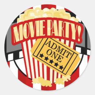 FILMPARTIJ Rond Favor Sticker