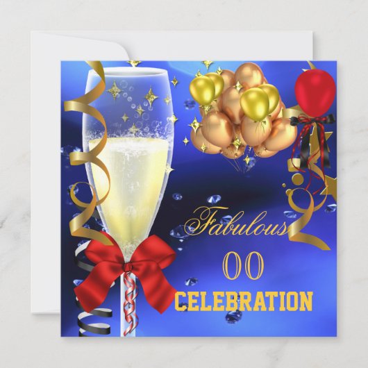 Filmpartij van Fabulous Party - Red Gold Blue Kaart (Voorkant)