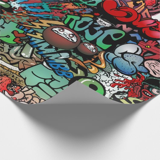 Filmpatronen voor dynamische straatkunst Graffiti Cadeaupapier (Hoek)