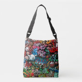 Filmpatronen voor dynamische straatkunst Graffiti Crossbody Tas (Voorkant)