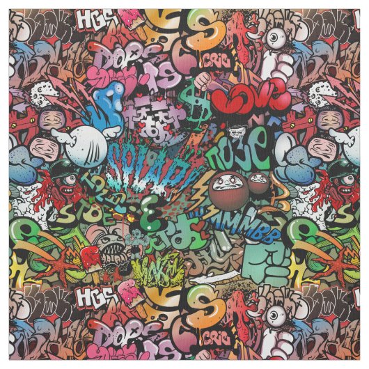 Filmpatronen voor dynamische straatkunst Graffiti Stof (Swatch)