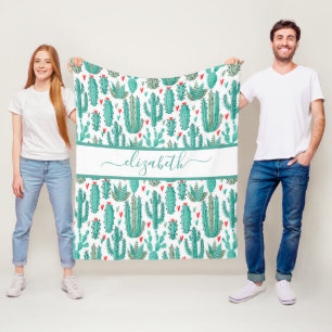 Filmpatroon van witte tonijn fleece deken