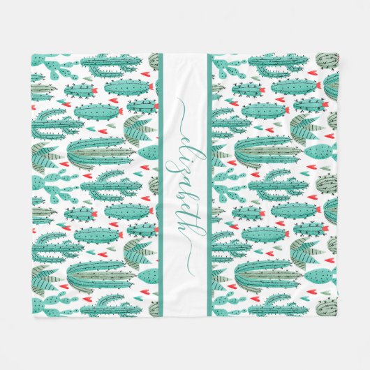 Filmpatroon van witte tonijn fleece deken (Voorkant (Horizontaal))