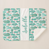 Filmpatroon van witte tonijn sherpa deken (Voorkant (horizontaal))