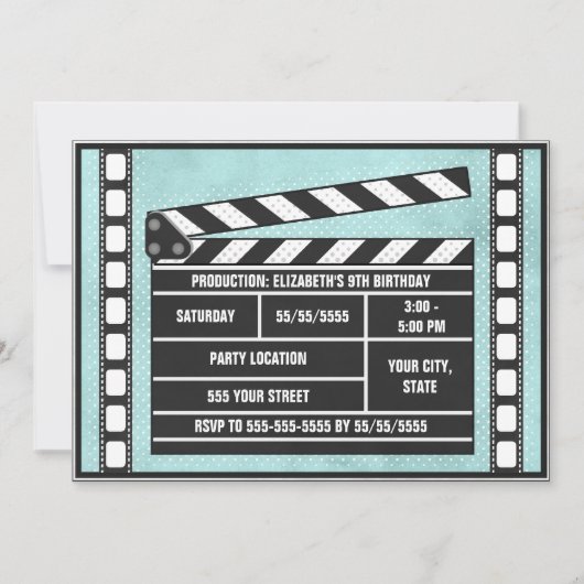 Filmplaat Clapboard Blue Kaart (Voorkant)