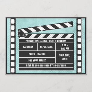 Filmplaat Clapboard Blue Kaart