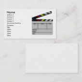 Filmplaat kleurklapboard film, visitekaartje (Voorkant / Achterkant)