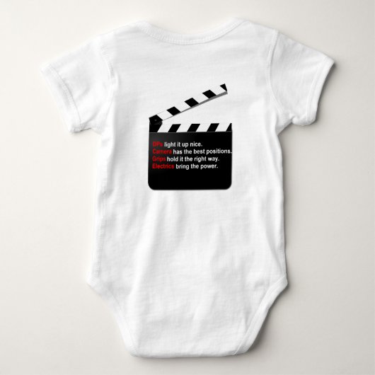 Filmploeg Direct tot aan de partij Romper (Achterkant)