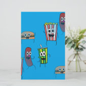 filmpopcorn briefpapier (Staand voorkant)