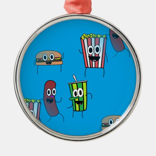 filmpopcorn metalen ornament (Voorkant)