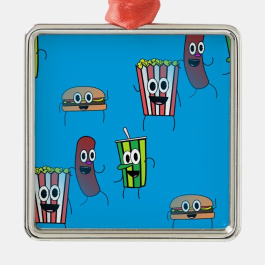 filmpopcorn metalen ornament (Voorkant)