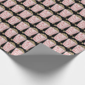 Filmpopcornflap met papierthema cadeaupapier (Hoek)