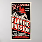 filmPoster - "Flaming Passion" Poster (Voorkant)