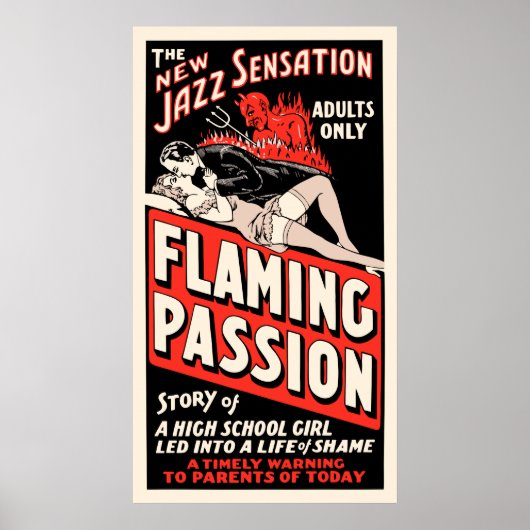 filmPoster - "Flaming Passion" Poster (Voorkant)