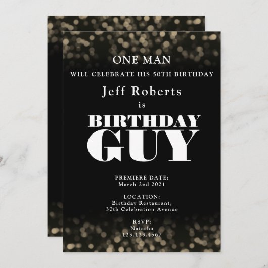 Filmposter stijl kaart (Voorkant / Achterkant)