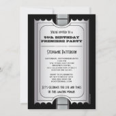 Filmpremière 50th Birthday Foto Gala Kaart (Achterkant)