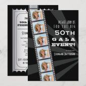 Filmpremière 50th Birthday Foto Gala Kaart (Voorkant / Achterkant)