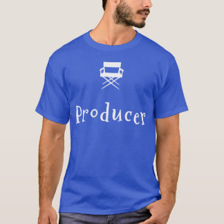 Filmproducent voor filmproductie retro t-shirt