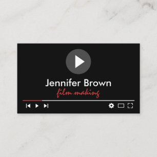 Filmproductie-editor Youtuber-videoregisseur Visitekaartje