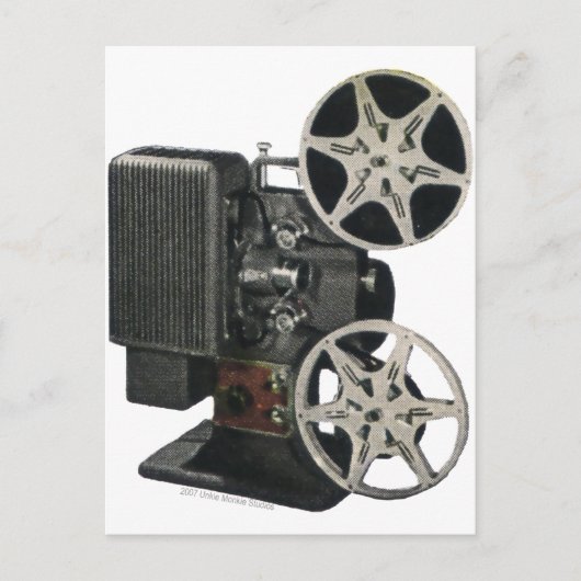 Filmprojector 1947 briefkaart (Voorkant)