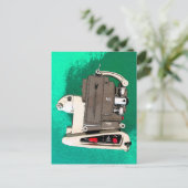 filmprojector briefkaart (Staand voorkant)