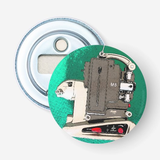  filmprojector button flesopener (Voorkant)