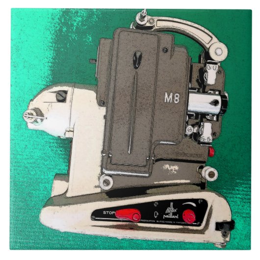  filmprojector tegeltje (Voorkant)