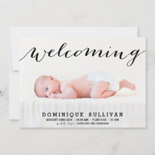 Filmpublicatie van whimsical Black Script Photo Bi Aankondiging