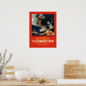  filmreclame Rex Bell Cowboy Kind Poster (Keuken)