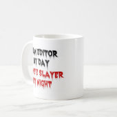 Filmredacteur Zombie Slayer Koffiemok (Voorkant links)