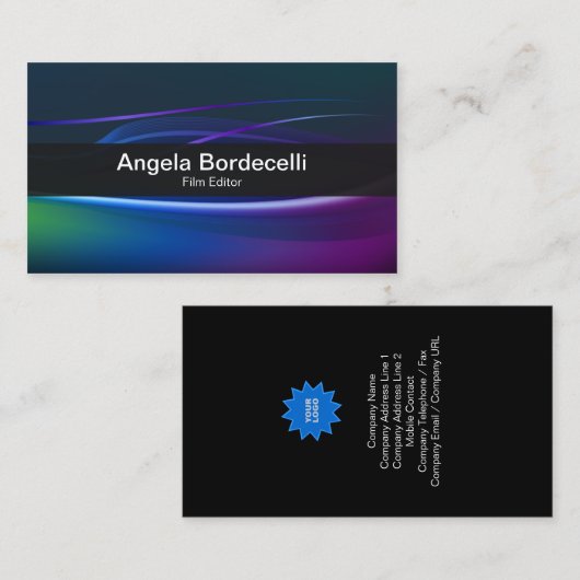 FilmredacteurZakelijke Kaart Borealis Lights Visitekaartje (Voorkant / Achterkant)