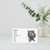 Filmregisseur chare visitekaartje (Staand voorkant)