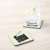 Filmregisseur Cinema Clapper Clapperboard Design Bier Onderzetter (Rechterzijde)