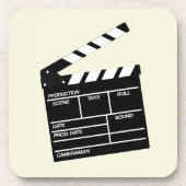 Filmregisseur Cinema Clapper Clapperboard Design Bier Onderzetter (Voorkant)