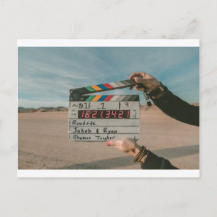 Filmregisseur filmfilmcamera briefkaart