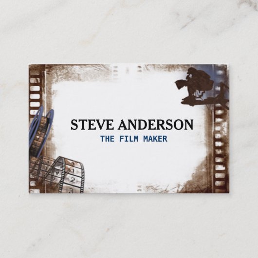 Filmregisseur Fotograaf Euro Visitekaartje (Voorkant)