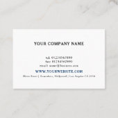 Filmregisseur Fotograaf Euro Visitekaartje (Achterkant)