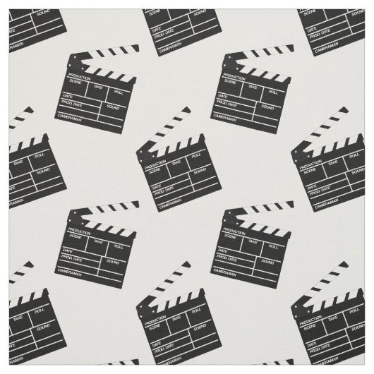 Filmregisseur Fun Clap Board Stof (Swatch)