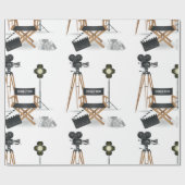 Filmregisseur Glossy Wrapping Paper instellen Cadeaupapier (Vlak)