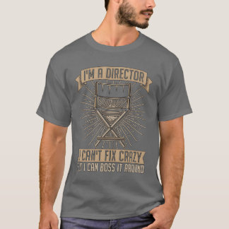 Filmregisseur Ik ben een regisseur Ik kan geen vid T-shirt
