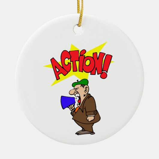 Filmregisseur Keramisch Ornament (Voorkant)
